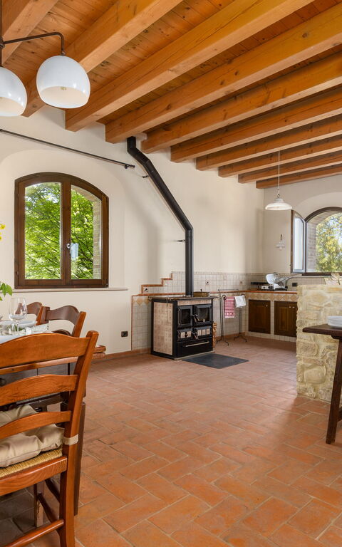 Villa Belvedere San Bartolo: Kök, Lunchrum