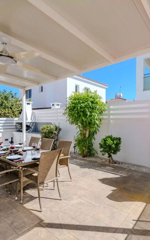 Ayia Triada Beach Gardens: Balkong / terrass / uteplats, Exteriör, Utomhus