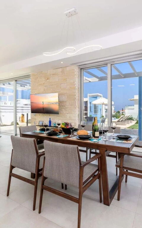 Mylos Lifestyle Seaview Villa #21: Lunchrum, Vardagsrum