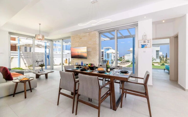 Mylos Lifestyle Seaview Villa #21: Lunchrum, Vardagsrum