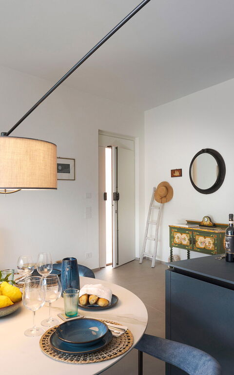 La Prua Apartament: Kök, Lunchrum, Vardagsrum