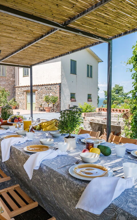 Villa a Casa di Giovanni: Balkong / terrass / uteplats, Exteriör, Utomhus