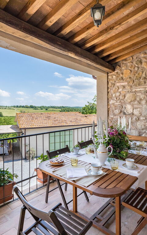 Villa a Casa di Giovanni: Balkong / terrass / uteplats, Exteriör, Utomhus, Visningar