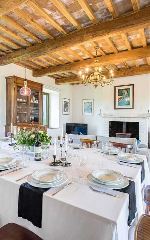 Villa a Casa di Giovanni: Lunchrum, Vardagsrum