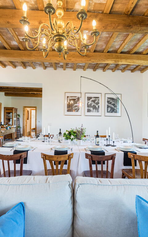 Villa a Casa di Giovanni: Lunchrum, Vardagsrum